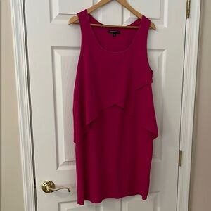 Sharagano Chic Fuchsia Sleeveless Dress